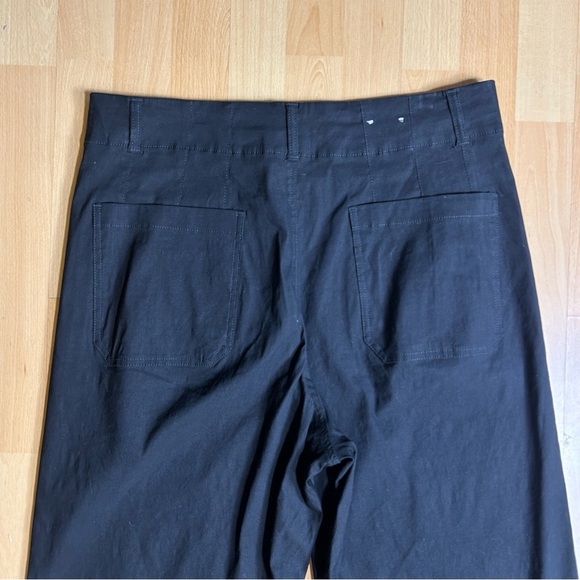 Anthropologie Maeve Colette Magic Fabric Crop Wide Leg Pant in Black 34 - Picture 12 of 15